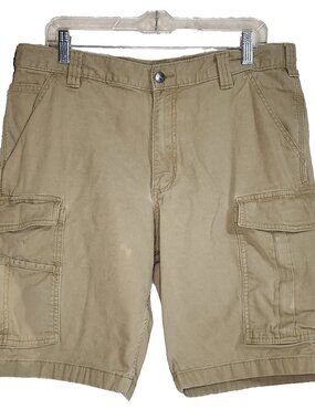 Carhartt Mens 36 Cargo Shorts Relaxed Fit Rugged Flex Canvas Beige 103542 253